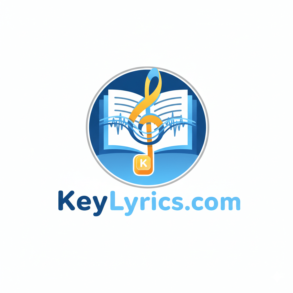 a logo for keylyrics.com
